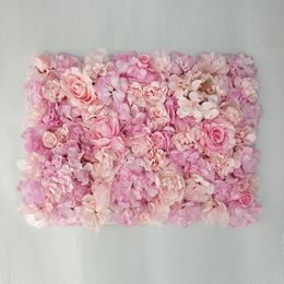 Decoratieve bloemen kransen 40x60 cm decoratie muurpaneel Christma decor bruiloft achtergrond Backdrop bloem romantische zijden roos