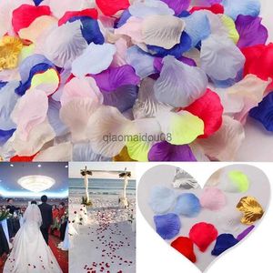 Guirnaldas de flores decorativas 500/1000/3000 piezas Pétalos de rosa Niña de las flores Toss Silk Fake Artificial para el banquete de boda Decoraciones para eventos Suministros HKD230818