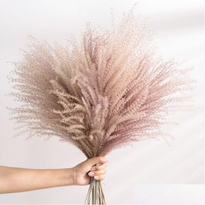 Decoratieve Bloemen Kransen 50 Stuks Natuurlijke Pampas Gras Gedroogde Rietplanten Voor Huisdecoratie Echte Bloem Bruiloft Achtergrond Layout P Otzpu