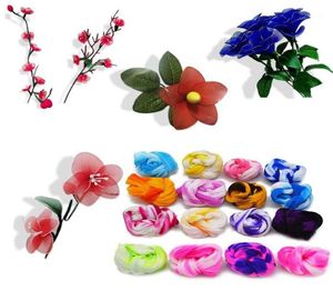 Decoratieve Bloemen Kransen 5 stks Kleurrijke Treksterkte Nylon Kous Kunstzijde Bloem Maken Materiaal DIY Handgemaakte Ambachtelijke Thuis W1440581