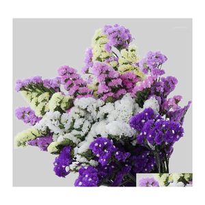 Couronnes De Fleurs Décoratives 60Cm Herbe De Cristal Naturelle Fraîchement Séchée Préservée Oubliez-moi Pas Vrai Amant Branche Pour La Maison Table Decorat Dh5Eu