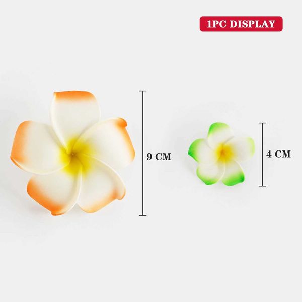 Fleurs décoratives couronnes 9cm plumeria hawaiian pe mousse frangipani artificiel fleur de fleurs