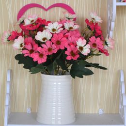 Decoratieve bloemen kransen kunstmatige maisy bouquet simulatie planten nep marguerites bloem home bruiloft decor flores accessoires decorat