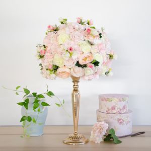 Fleurs décoratives couronnes artificielles fausses Roses mariage fête Table pièce maîtresse Arrangement de fleurs toile de fond décoration florale