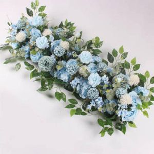 Decoratieve bloemen kransen kunstmatige bloem muur bruiloft boog decor achtergrond wegen leiden bloemen arrangement middelpunt rij pioenroos rose roos