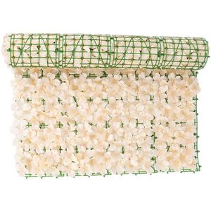 Decoratieve bloemen kransen kunstmatige bloem hek trellis panelen tuin muur privacy versiering voor trouw werf champagne multi2609