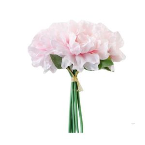 Decoratieve bloemen kransen kunstmatige bloemen pioen boeket lafiza nep trouwhuis decoratie aanrecht