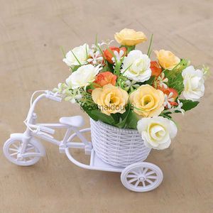 Decoratieve bloemen kransen kunstmatige bloem bruidstafel decoratie accessoires simulatie groen planten kamer decor bonsai decoracin hogar boda hkd230818