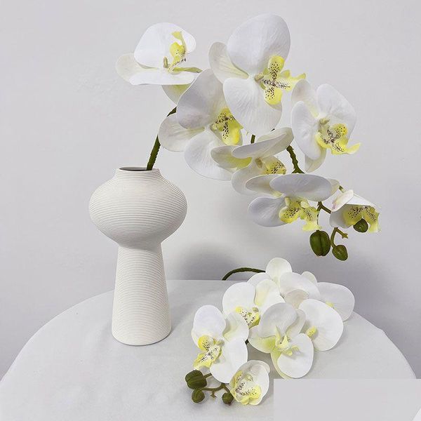 Couronnes de fleurs décoratives Fleur artificielle Papillon Orc Design pour les fêtes de famille Drop Livraison Maison Jardin Fête Fête Suppli Dhuq1