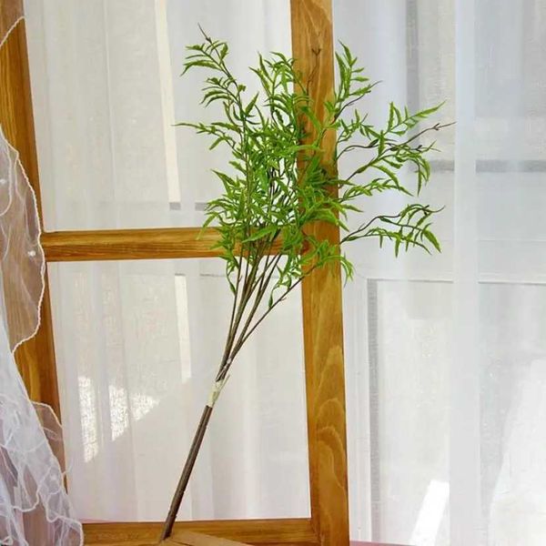 Fleurs décoratives couronnes fleurs artificielles vertes feuilles de plastique plantes diy vases pour le mariage de mariage décorations de Noël photo studio photographie accessoires