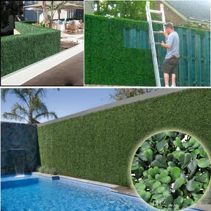 Decoratieve bloemen kransen kunstmatige gras plastic buxuswood mat topiary boom milan voor tuin huis bruiloft decoratie planten decoratief