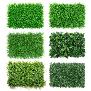 Decoratieve Bloemen Kransen Kunstgras Gazon Turf Simulatie Planten Landschapsarchitectuur Muur Decor Groene Plastic Deur Winkel Afbeelding Bac326Q