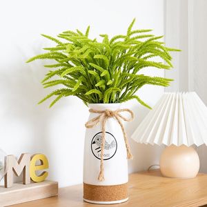 Decoratieve bloemen kransen kunstmatige groene nep plant plastic gras huis woonkamer ingemaakte decoratie bruiloft tuin partij bosstijl