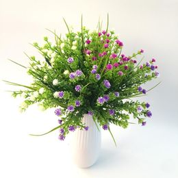 Decoratieve bloemen kransen kunstmatige gypsophila simulatie waterplanten groen gras tuing decoratie put fonds kleine nepbloem wedin