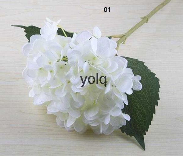 Couronnes de fleurs décoratives Hortensia artificielle capitule 47 cm fausse soie hortensias simples pour centres de table de mariage fête à domicile mariage SF020H24229