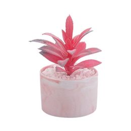 Decorative Flowers & Wreaths Artificial Mini Succulent Plant Pot Fake Aloe Pineapple Leaf Office Home Garden