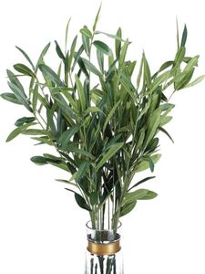 Decoratieve bloemen kransen kunstmatige olijfbladeren stengel 96cm373939 lange nepplanttakken voor bloemenarrangement vaas b8688392