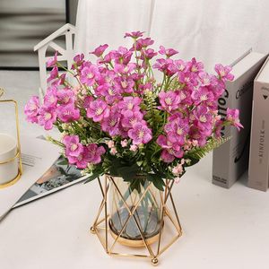 Decoratieve bloemen kransen kunstmatige orchidee herfstdecoratie kleine boeket flores thuisfeest lente bruiloft zijden bloemjaar 2023decorat