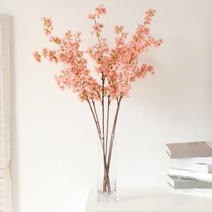 Decoratieve bloemen kransen kunstmatige zijden sakura bruiloft decoratie plant muurwinkel raam display tuingle poge pography rekwisieten 3pcsdecora