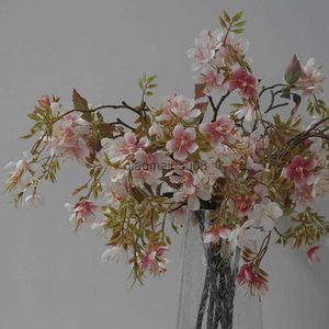 Decoratieve bloemen kransen Mooie Begonia Flowers Branch Silk Artificial Flowers For Home Table Fall Decoration Shopping Mall Wedding Foto Props HKD230818