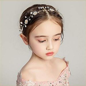 Flores decorativas Guirnaldas Nacido Bebés Niñas Sombreros para el cabello Princesa infantil Faux Joya Cabeza Joyería de boda Regalo elegante Moda floral Acces