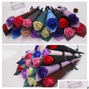 Decoratieve bloemen kransen anjer rozen zeep romantische huwelijksgunsten kunstbloem Valentijnsdag geschenk Moederdag geschenken 0110