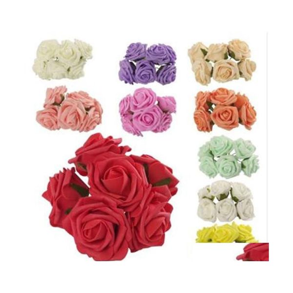 Couronnes de fleurs décoratives mousse colorée artificielle rose bricolage bouquets de mariage cor poignet fleur coiffe centres de table maison fête décembre othkz