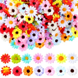 Couronnes De Fleurs Décoratives Artisanat Mini Têtes De Fleurs Tissu Marguerite Soie Faux Tournesol Pour Scrapbooking Couture Embellissement H Bdesports Ambrs