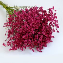 Decoratieve bloemen kransen kristal gras bewaard gebleven bloemenboeket natuurlijke gedroogde rode roze roze droge bloem thuis trouwkantoor moderne huisdecoratie 230313