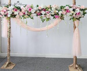 Flores decorativas coronas de boda rosa personalizado