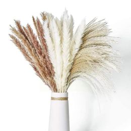 Decoratieve bloemen Kransen Gedroogde Pampas Grass Set Artificiales Reed Wedding Party Decoracion Echte planten voor thuistafel dec x7j1