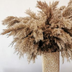 Decoratieve bloemen kransen Gedroogde Pampas Grass Home Decor Ramadan Diy Craft Keuken Decroation Crafts Leveringen Accessoires Bruiloft Pasen Pasen