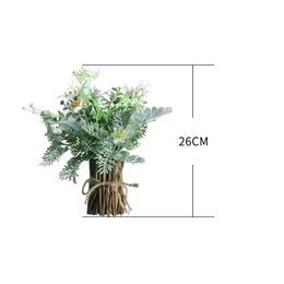 Decoratieve bloemen Kransen vallen bamboe stropdas simulatie Bloem gemengde gekruide Noordse planten bonsai ambachten