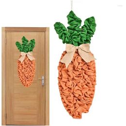 Decoratieve Bloemen Kransen Paaskrans Borden Traan Wortel Happy Door Met Strik Kunstmatige G Voor Voorwand Decor Drop Delivery Hom Otiwh