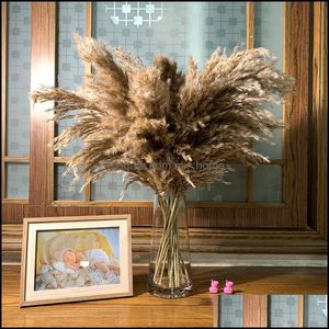 Decoratieve bloemen kransen feestelijke feestartikelen home tuin 20 stam originele kleur droge pampas gras boeket bruiloft natuurlijke plant decora