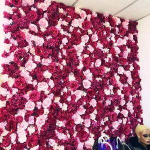 Decoratieve bloemen Kransen Bloemwand Kerstdecor Paneel Zijde Brug Backdrop Bridal Shower Event Baby Girls Room Home DecordeCorativ