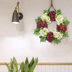 Decoratieve bloemen kransen voordeur slingerdeur