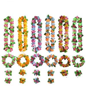 Couronnes De Fleurs Décoratives Guirlande Artificielle Hawaïenne Colliers Leis Guirlandes De Danse Party Favors Célébrations Fournitures Drop Deliv Dhqcm