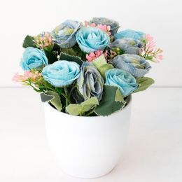 Couronnes de fleurs décoratives Maison 1x Mariages Fleurs artificielles Fêtes Bureaux Familles Réaliste Violet