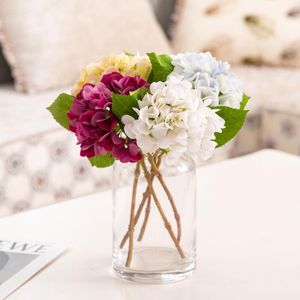 Decoratieve bloemen kransen Hydrangea kunstmatige bloemboeket nep zijden trouwfeestdecoratie voor eettafel huis decoratief