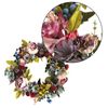Fleurs décoratives couronnes pelures de fleur de linteau vintage simulation pêne couronne de couronne suspendue