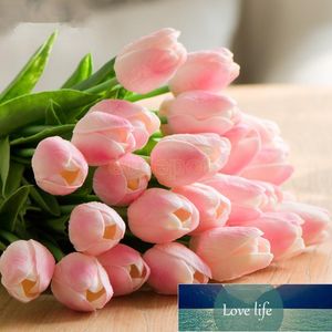 Couronnes de fleurs décoratives multicolores en PU Touch, décoration florale pour la maison, Mini Bouquet de tulipes, Bouquet de fleurs artificielles