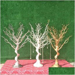 Decoratieve bloemen kransen nieuwigheid 75 cm simatie witte kerstboom stam kunstmatige tak gedroogde romp bruiloft feest decoratie dhkpd