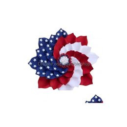 Decoratieve bloemen kransen patriottische krans voordeurdecoraties 4e van JY Independence Day American Flag USA Garland drop deliv dhans