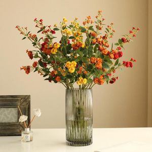 Decoratieve bloemen kransen realistische kunstbloem exquisite faux zijde moderne stijl simulatie rose el decoratie partij accessoire