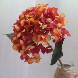 Decoratieve bloemen kransen retro herfst hydrangea boeket kunstmatige kamer woning decoratie diy bruiloft bloem arrangement feest benodigdheden po