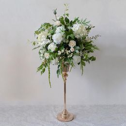 Decoratieve bloemen kransen weg lood simulatie Bloembal ornamenten trouwtafel apparaat rekwisieten achtergrond schieten SC