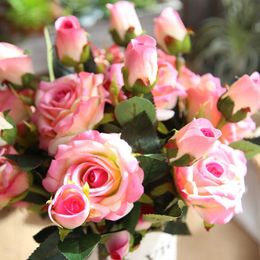 Decoratieve bloemenkransen rose Eternelle Kwiaty Flores Artificiales de Alta Calidad Real Touch Hochzeit Ev Dekorasyon Aksesuarlar bruiloft