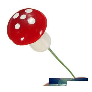 Couronnes de fleurs décoratives Simulation de mousse végétale couleur petit champignon Micro paysage en pot bonsaï accessoires de décoration rouge X1 Otaec