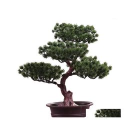 Decoratieve bloemen kransen eenvoudig geschenk kunstmatige ornament dennenboom festival bonsai diy simation accessoires levensecht home potten dhhci